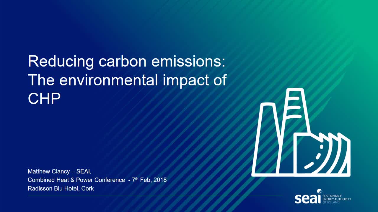 Reducing carbon emissions in Ireland: The environmental impact of CHP (PDF)